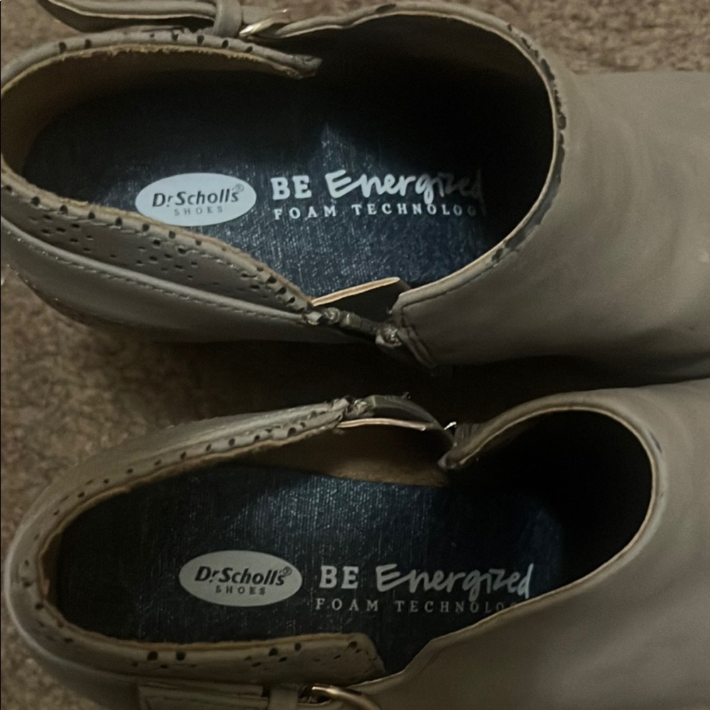 Dr. Scholl's Gray Wedge Ankle Booties - Picture 2 of 4